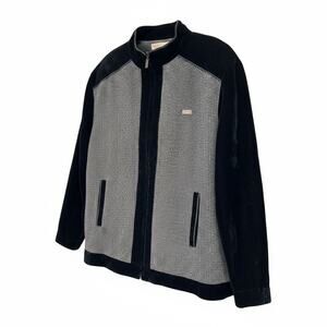 VINTAGE TOCO INTERNATIONAL ZIP CRUSHED VELVET MENS JACKET SZ XXL
